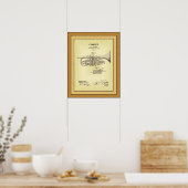 Patent Zeichnend ~ F. A. Buesoher ~ Cornet ~ Poster (Küche)