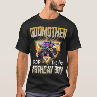 Patentante des Geburtstagsjungen-Monstertrucks T-Shirt