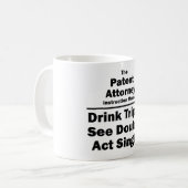 Patentanwalt Kaffeetasse (Vorderseite Links)