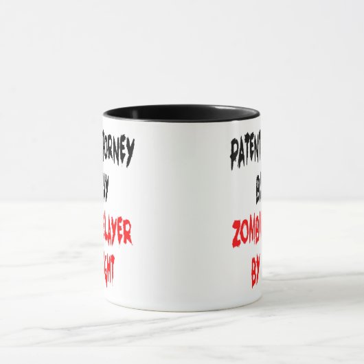Patentanwalt Zombie Slayer Joke Tasse (Zentrum)
