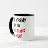 Patentanwalt Zombie Slayer Joke Tasse (Vorderseite Links)