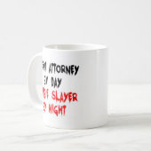 Patentanwalt Zombie Slayer Kaffeetasse (Vorderseite Links)