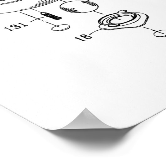 Patente für Computermäuse Poster (Ecke)