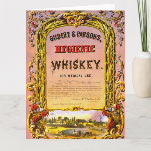 Patentmedizin Ad 1860 Karte (Vorderseite)