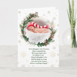 Patentochter 1. Weihnachten mit Name des Babys