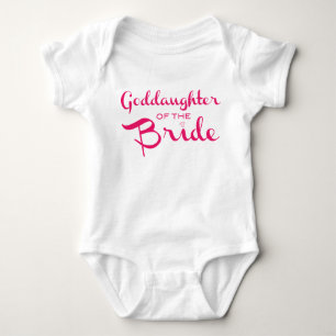 Patentochter der Braut T-Shirt Pink Baby Strampler