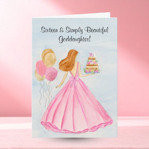 Patentochter Sweet 16 Geburtstagstorte Elegantes M Karte