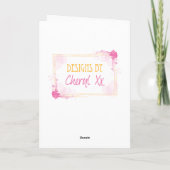 Patenttochter-Geburtstags-Karte Karte (Rückseite)