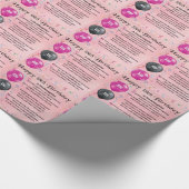 Patenttochter-Gedicht - 18. Geburtstag Geschenkpapier (Ecke)