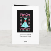 PATENTTOCHTER Juniorbrautjungfer DANKEN IHNEN Dankeskarte (Rückseite)