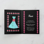 PATENTTOCHTER Juniorbrautjungfer DANKEN IHNEN Dankeskarte (Innenseite)