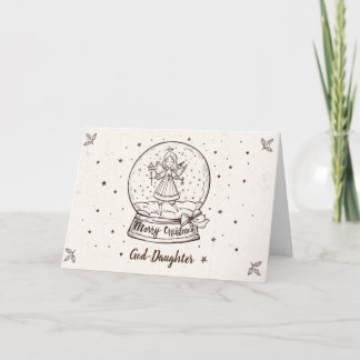 Patenttochter-Weihnachtskarte Feiertagskarte