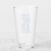 Pater Attributes Crossword Art Glas (Rückseite)