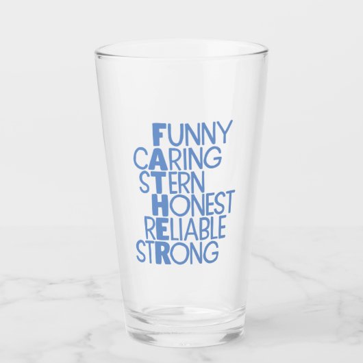 Pater Attributes Crossword Art Glas (Vorderseite)