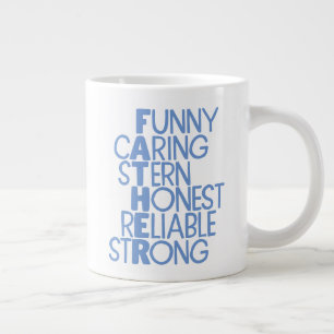 Pater Attributes Crossword Art Jumbo-Tasse