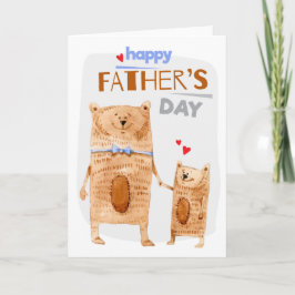 Pater Bear Foto Grußkarte Karte