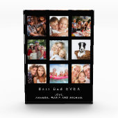 Pater Best Papa Schwarzes Foto (Vorderseite)