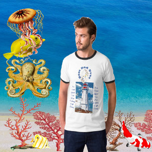 Pater Daughter Bond Leuchtturm Bester Vater je Bla T-Shirt