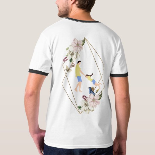 Pater Daughter Bond Leuchtturm Bester Vater je Bla T-Shirt (Rückseite)