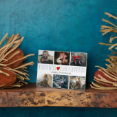 Pater Daughter Heart Foto Grid Collage Fotoplatte (Seite)