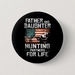 Pater Daughter Jagdpartner - Amerikanische Flagge Button