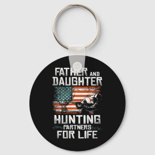 Pater Daughter Jagdpartner - Amerikanische Flagge Schlüsselanhänger