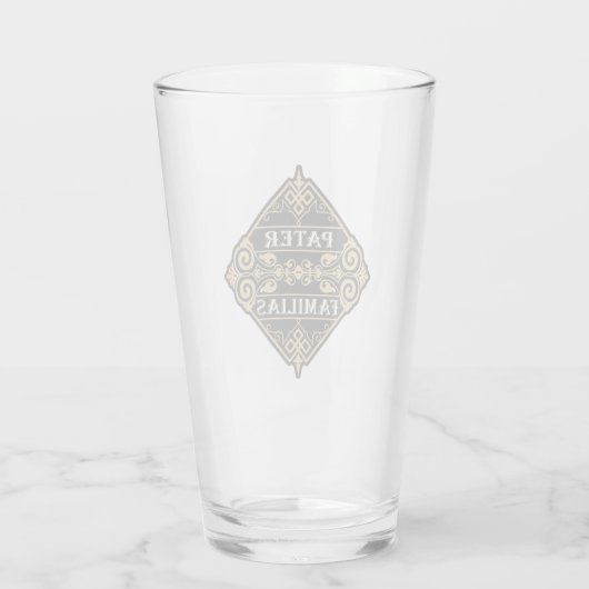 Pater Familias (Vater der Familie) Glas (Rückseite)