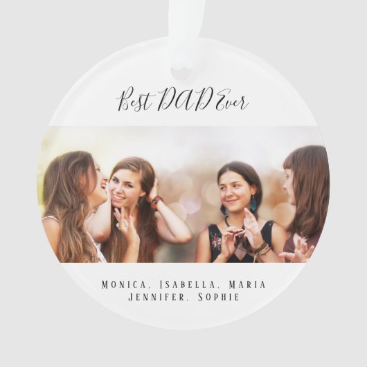 Pater Foto Kinder Weihnachten Ornament (Vorderseite)