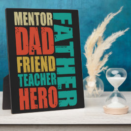 Pater Friend Mentor Vater Doacher Hero Fotoplatte