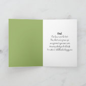 Pater Frog mit Kaulquappen in Fischschüssel Karte (Innenseite)