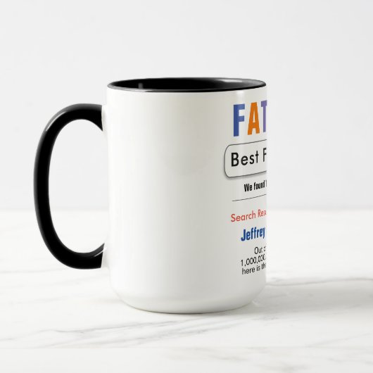 Pater Funny Custom Best Search Geschenkidee Tasse (Links)
