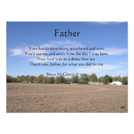 Pater Gedicht Foto Print