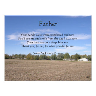 Pater Gedicht Foto Print