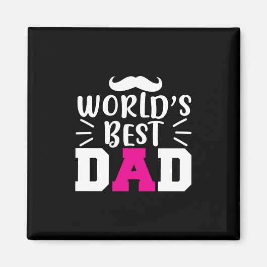 Pater Gift World's Best Vater Magnet (Vorne)
