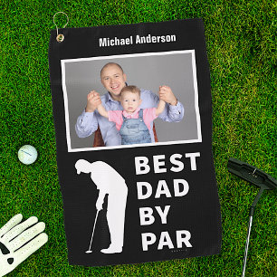 Pater Golfspielen Funny Funny Bester Vater Par Fot Golfhandtuch