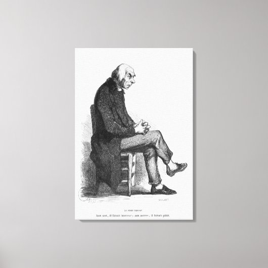 Pater Goriot, Illustration von 'Le Pere Leinwanddruck (Vorderseite)