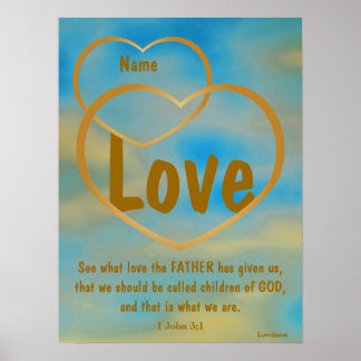 Pater Gottes Liebe-Poster - Anpassen Poster