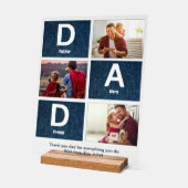 Pater Hero und Freund Gruß Foto Collage Acrylschild (Winkel)