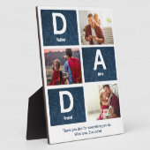 Pater Hero und Freund Gruß Foto Collage Fotoplatte (Seite)