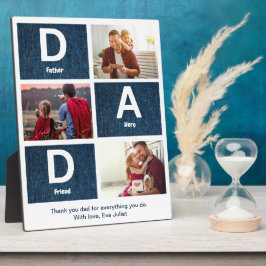 Pater Hero und Freund Gruß Foto Collage Fotoplatte