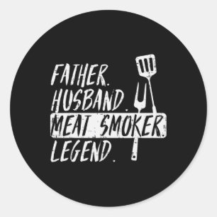 Pater Husnd Meat Grill Legend Grillen Rbecue Grill Runder Aufkleber