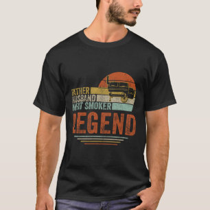 Pater Husnd Meat Smoker Legend Grillen Vater Fleis T-Shirt