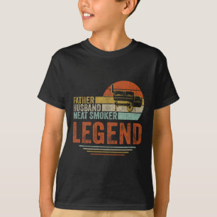 Pater Husnd Meat Smoker Legend Grillen Vater Fleis T-Shirt