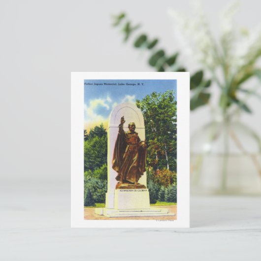 Pater Jogues Memorial View Postkarte (Stehend Vorderseite)