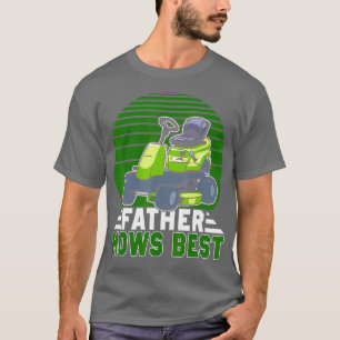 Pater mäht schönste lustige Rasenmäher im Retro-Mä T-Shirt