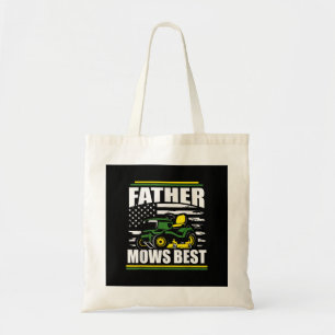 Pater Mows Best Funny Lawn Mower American Flag Fla Tragetasche
