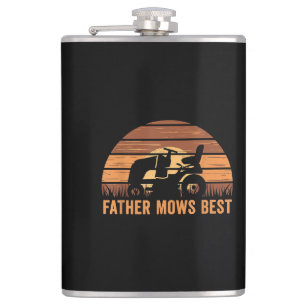 Pater Mows Best Lawn Care Vater Mowing Gardenfett Flachmann