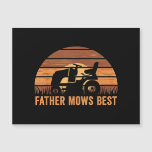 Pater Mows Best Lawn Care Vater Mowing Gardenfett Magnetkarte
