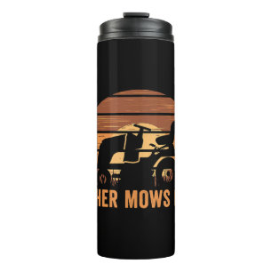 Pater Mows Best Lawn Care Vater Mowing Gardenfett Thermosbecher