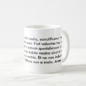 PATER NOSTER oder der unser Vater Kaffeetasse (VorderseiteRechts)